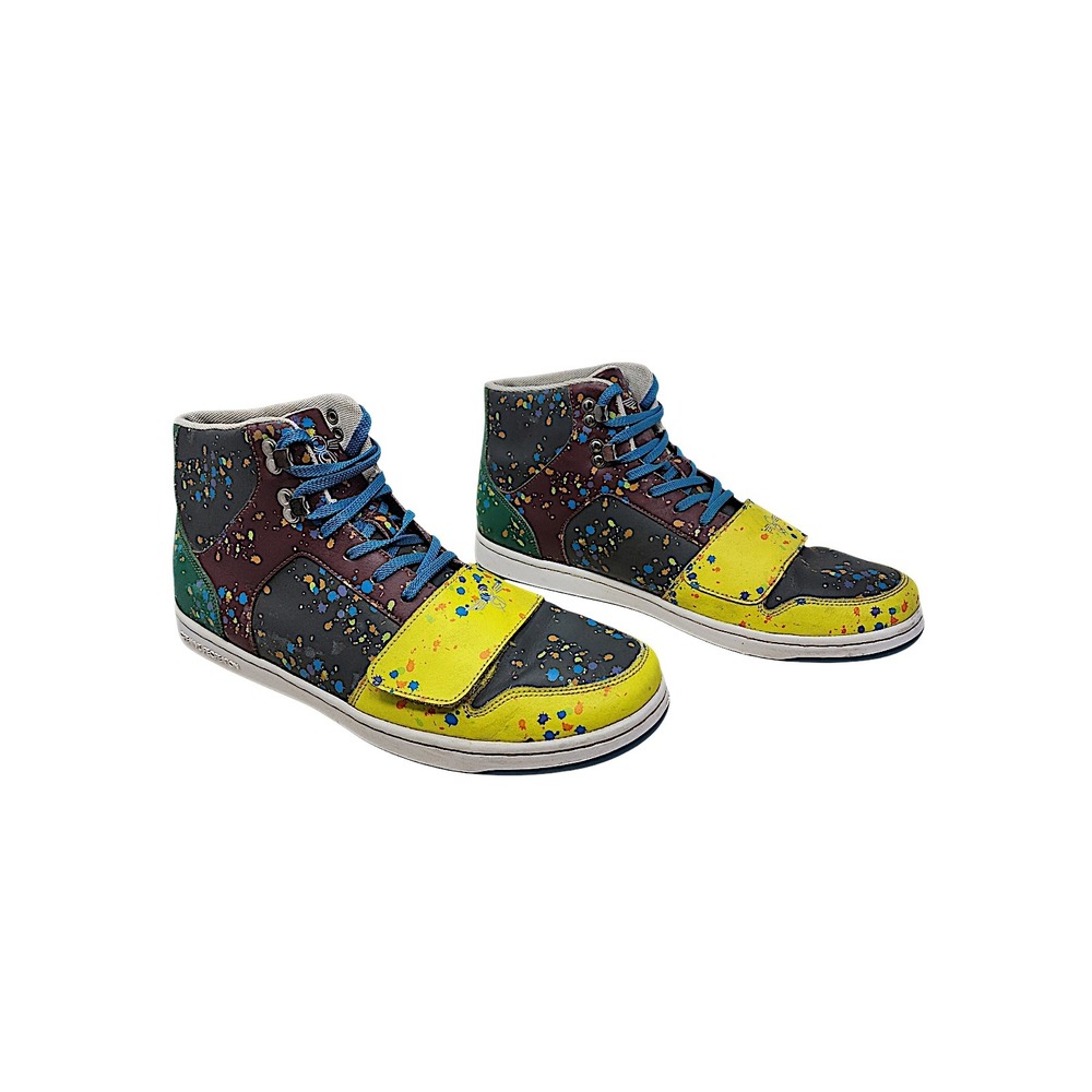 Creative Recreation Cesario 11.5 Mens Multi Paint Splatter High Top Sneakers